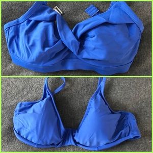 Lot of 2 EUC Athleta swim bikini tops 34D/DD